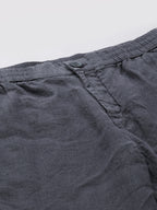 Men's Slate 100% Linen Regular Fit Pant