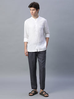 Men’s Linen Regular Fit Side Pocket Pant Slate