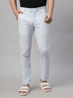 Men’s Cotton Slim Fit Pant Sky Blue