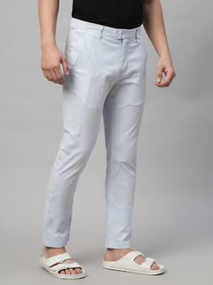 Men’s Cotton Slim Fit Pant Sky Blue