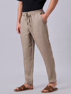 Men's Avenue 100% Linen Regular Fit Pant