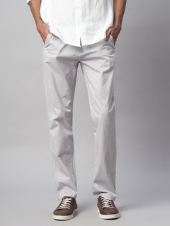 Men’s Cotton Lycra Regular Fit Pant Grey