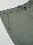 Men's Cotton Lycra Regular Fit Pant Lt.Olive
