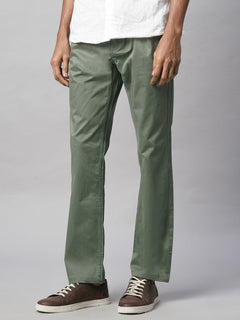Men’s Cotton Lycra Regular Fit Pant Light Olive