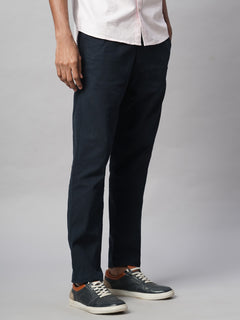 Men’s Cotton Lycra Slim Fit Coin Pocket Pant Navy