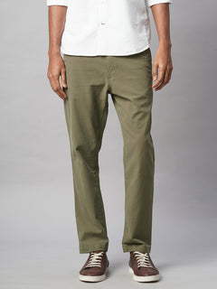 Men’s Cotton Lycra Slim Fit Coin Pocket Pant Olive