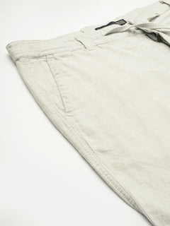 Men’s Linen Cotton Regular Fit Pant Natural