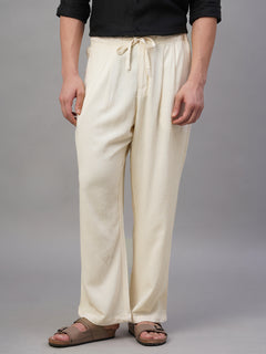 Men’s Linen Viscose Loose Fit Pant Natural