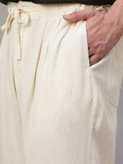 Men’s Linen Viscose Loose Fit Pant Natural