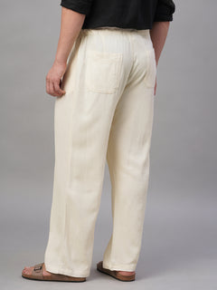 Men’s Linen Viscose Loose Fit Pant Natural