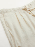 Men's Natural Linen Viscose Loose Fit Pant