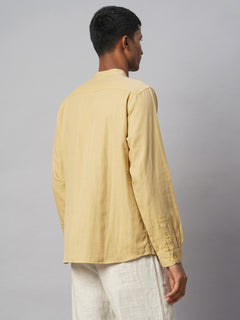 Men’s Cotton Regular Fit Shirt Mustard