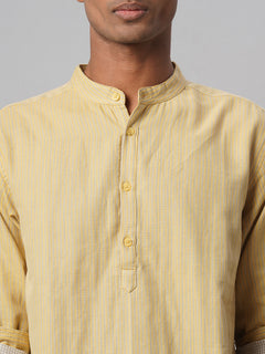 Men’s Cotton Regular Fit Shirt Mustard
