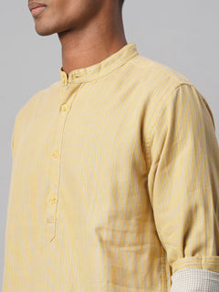 Men’s Cotton Regular Fit Shirt Mustard