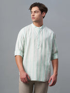 Men's Cotton Lyocell Regular Fit Shirt Green