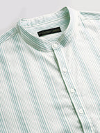 Men's Cotton Lyocell Regular Fit Shirt Green