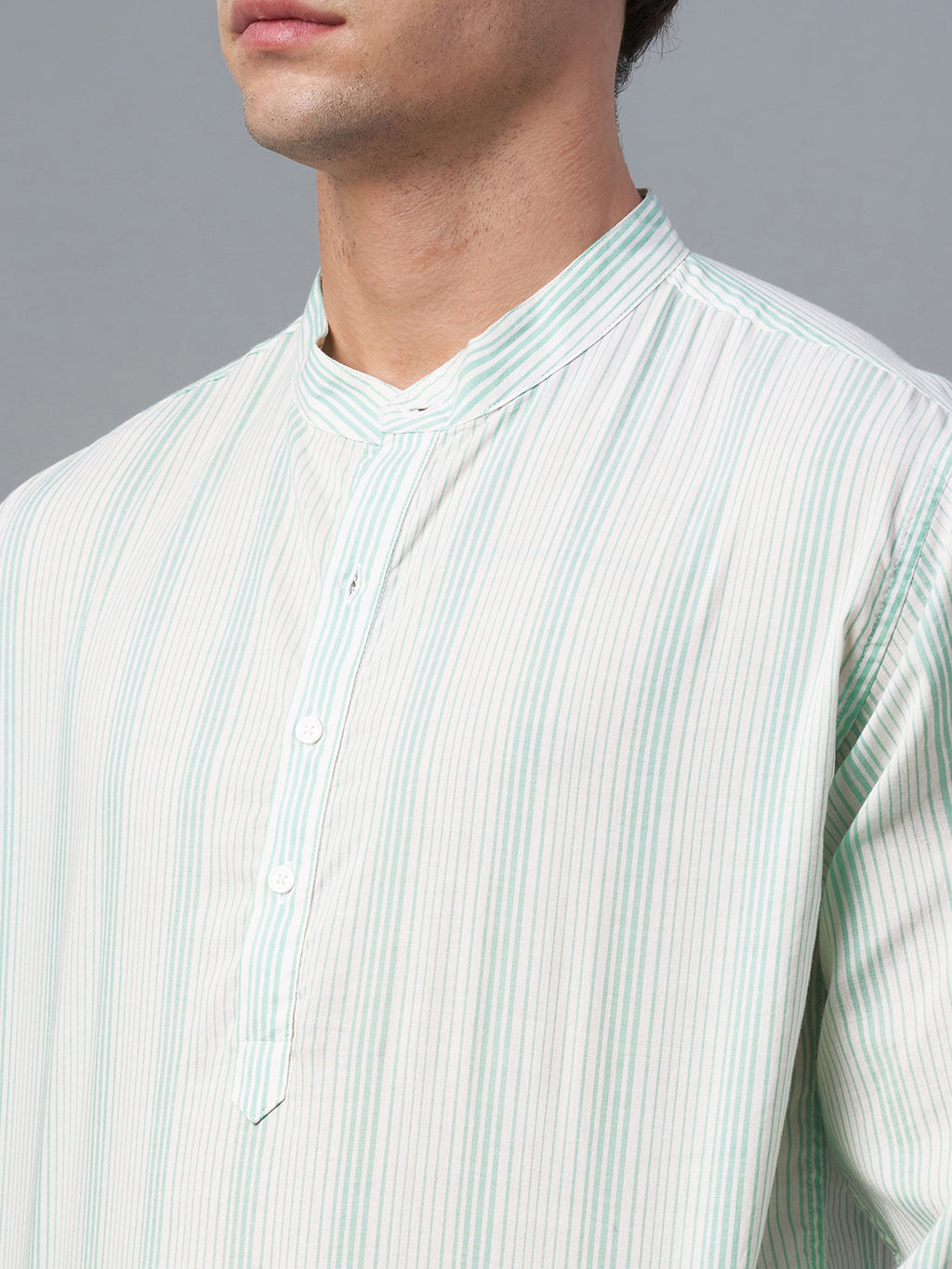 Men's Cotton Lyocell Regular Fit Shirt Green