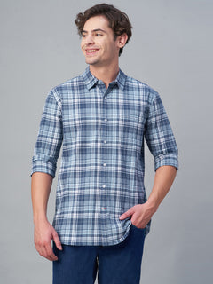 Men’s Cotton Regular Fit Regular Collar Shirt Navy