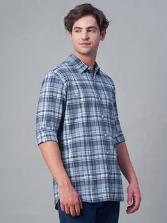 Men’s Cotton Regular Fit Regular Collar Shirt Navy