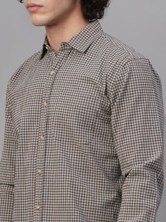 Men’s Cotton Lycra Regular Fit Shirt Sky Olive