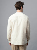 Men's Natural 100% Cotton Regular Fit Shirt