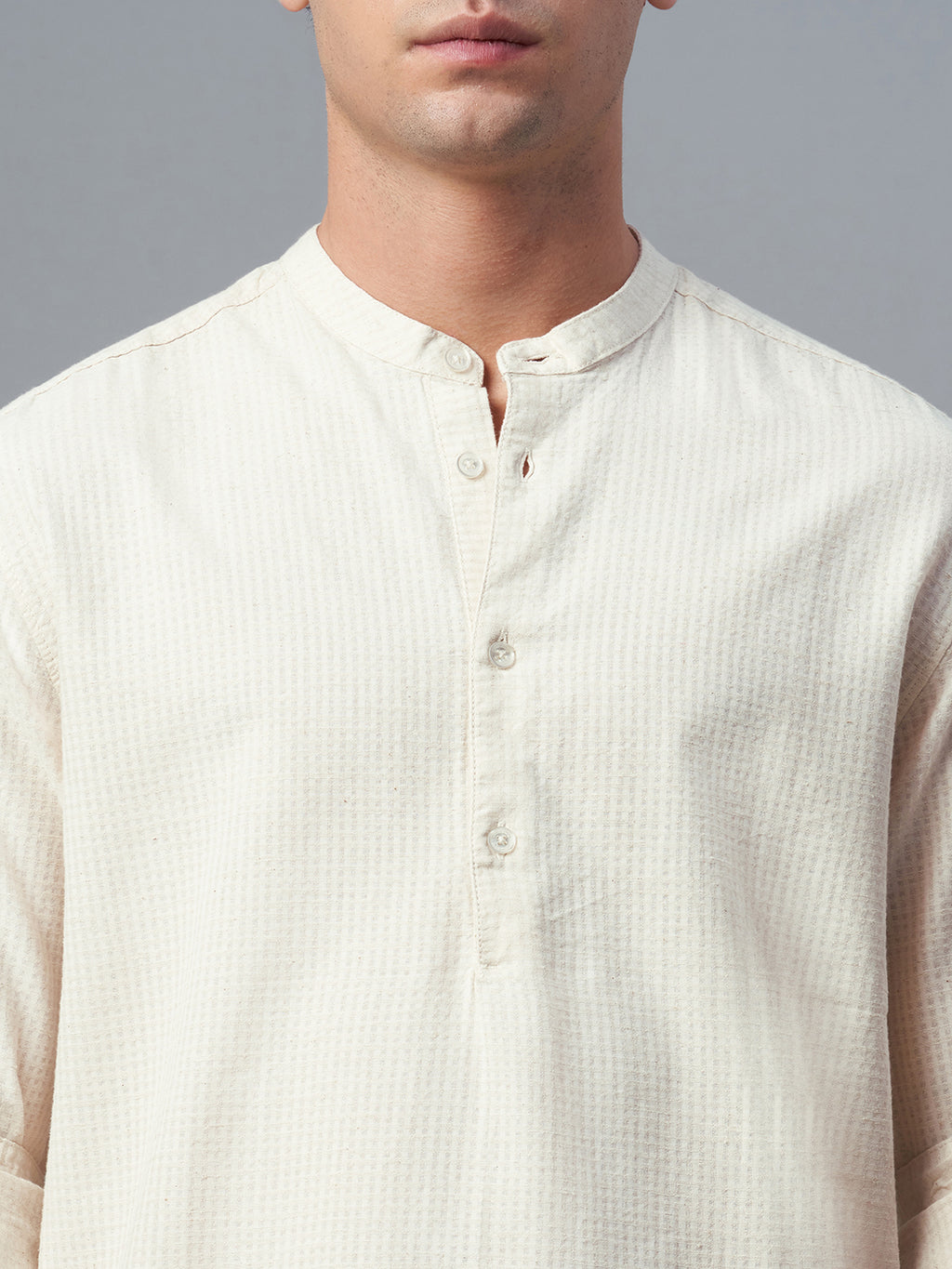 Men's Natural 100% Cotton Regular Fit Shirt