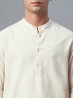 Men's Natural 100% Cotton Regular Fit Shirt