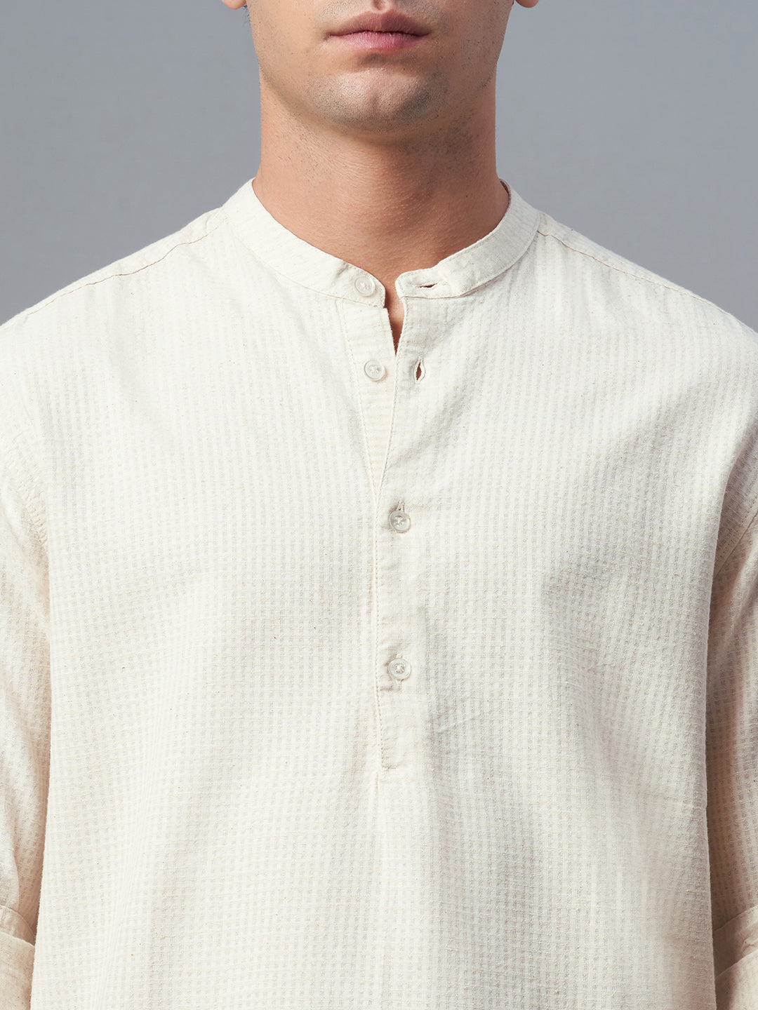 Men's Natural 100% Cotton Regular Fit Shirt