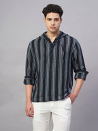 Men's Navy 100% Cotton Regular Fit Shirt