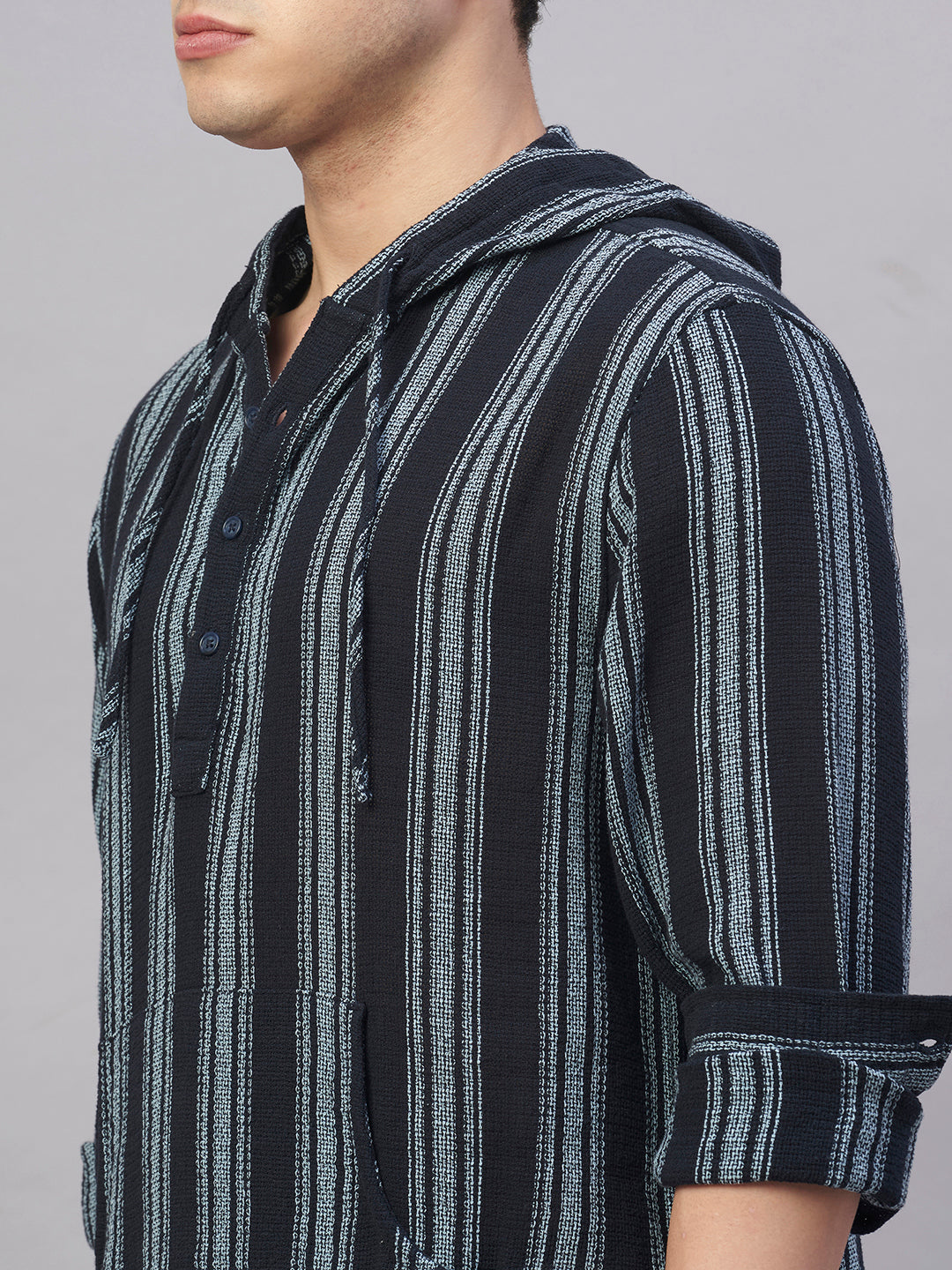 Men's Navy 100% Cotton Regular Fit Shirt