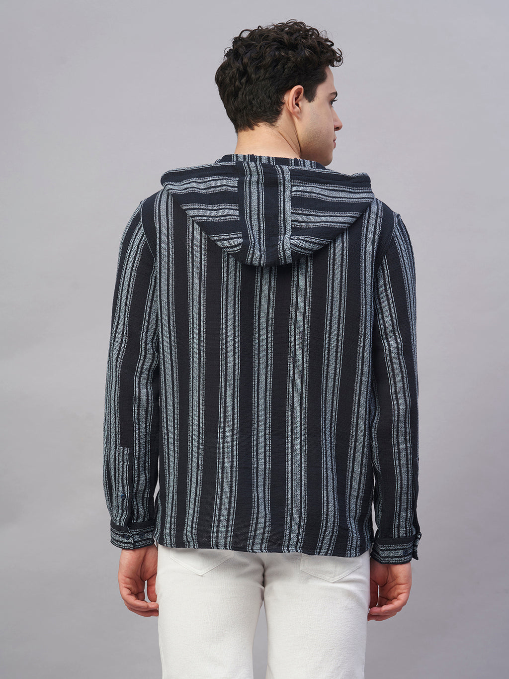 Men's Navy 100% Cotton Regular Fit Shirt