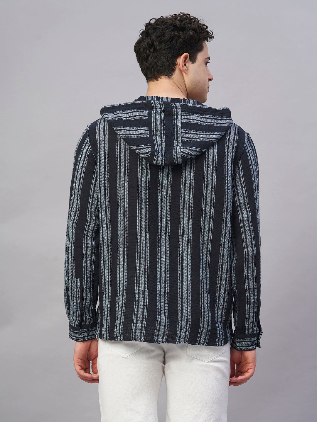 Men's Navy 100% Cotton Regular Fit Shirt
