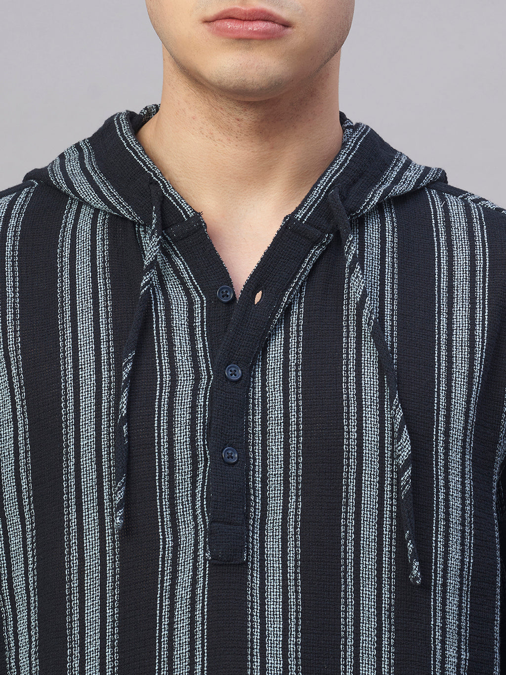 Men's Navy 100% Cotton Regular Fit Shirt