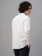 Men's Blue 100% Cotton Regular Fit Shirt
