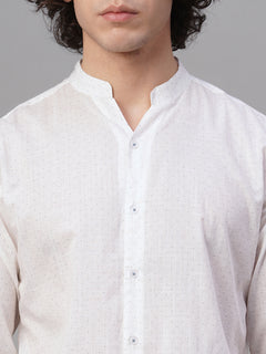 Men's 100% Cotton Button Front Regular Fit Shirt Blue