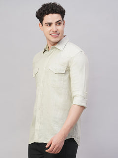 Men’s Linen Regular Fit Shirt Natural