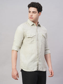 Men’s Linen Regular Fit Shirt Natural