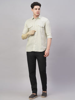 Men’s Linen Regular Fit Shirt Natural