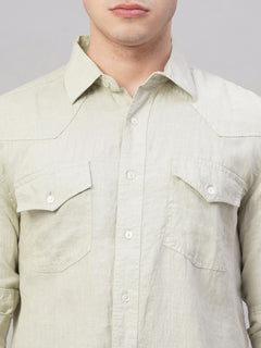Men’s Linen Regular Fit Shirt Natural
