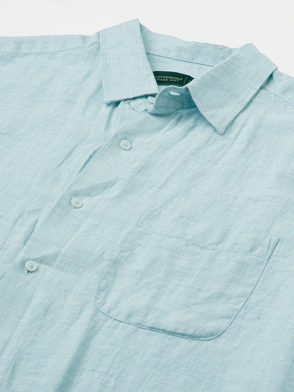 Men's Sky 100% Linen Regular Fit Shirt