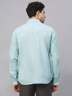 Men's Sky 100% Linen Regular Fit Shirt