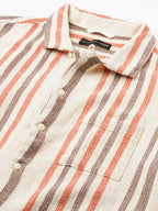 Men's Khaki 100% Cotton Regular Fit Shirt