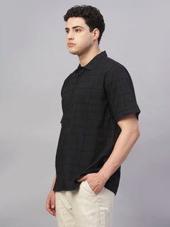 Men’s Cotton Regular Fit Style Shirt Black
