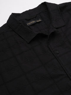 Men’s Cotton Regular Fit Style Shirt Black