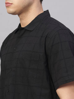 Men’s Cotton Regular Fit Style Shirt Black