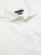 Men's White Cotton Slim Fit Shirt