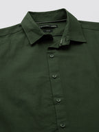 Men's 100% Cotton Slim Fit Shirt Olive