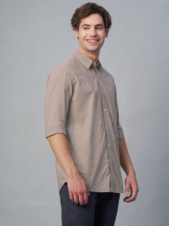 Men’s Cotton Regular Fit Shirt Brown