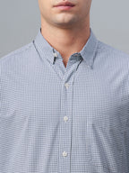 Men's Navy 100% Cotton Regular Fit Shirt