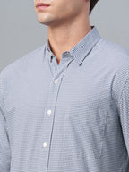 Men's Navy 100% Cotton Regular Fit Shirt